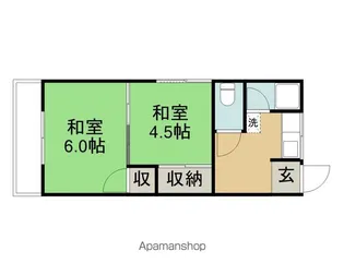 よしだハイツ【1階】の間取り