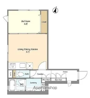 ASTILE原宿【4階】の間取り