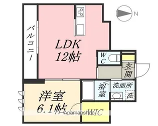 パークフロント津島【2階】の間取り