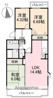 サンハイム学園前【101号室】の間取り