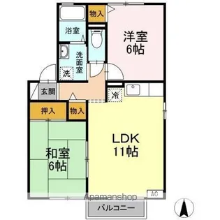ドエルコンフォート C【2階】の間取り