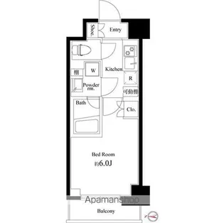 ハーモニーレジデンス武蔵小杉【2階】の間取り