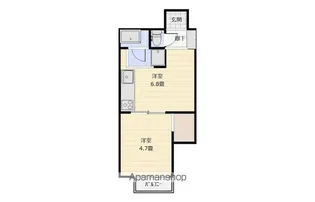 百間町グランドマンション【D601号室】の間取り