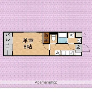 ドルチェ【210号室】の間取り