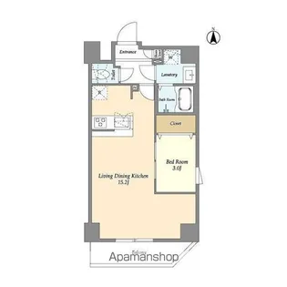 アルファコート谷在家【9階】の間取り