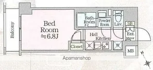 1Kの間取り画像