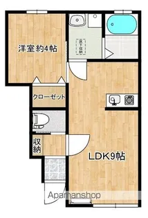 フレスカーナ【105号室】の間取り