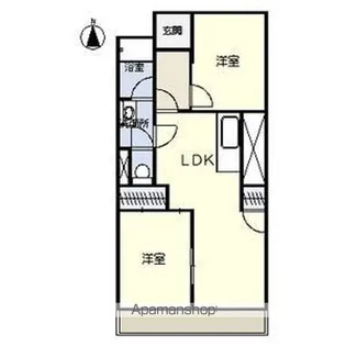 リバーサイドマンション【4階】の間取り