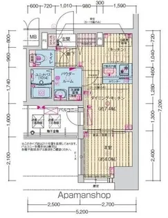 プレサンス今池駅前フェルディノ【7階】の間取り
