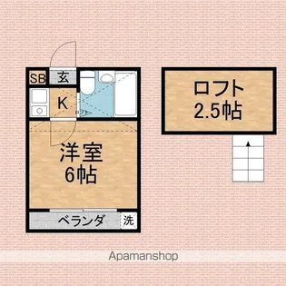ピュアドリーム上福岡【2階】の間取り