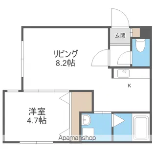 レトワール平岸【2階】の間取り