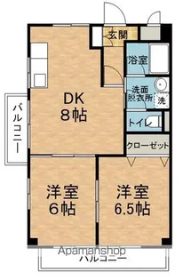 メゾンユートピア【201号室】の間取り