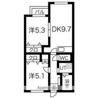 NEST円山【3階】の間取り