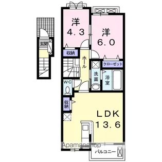 ベル・モア【2階】の間取り