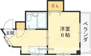 コーポS.A【3階】の間取り