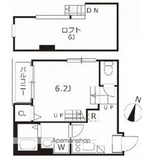 クオーレ名古屋【103CP号室】の間取り