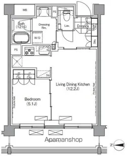 プレジリア代々木大山町【4階】の間取り