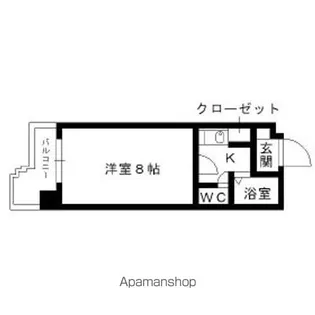 ハックベリー平和【6階】の間取り
