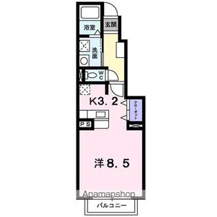アテナイ ミネルヴァ【1階】の間取り