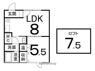 メゾンハーモニー【2階】の間取り