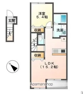 ショコラーデ【203号室】の間取り