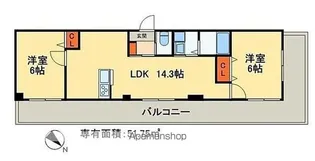 ファミリア一番館【4階】の間取り