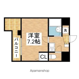 クレアール千賀【202号室】の間取り