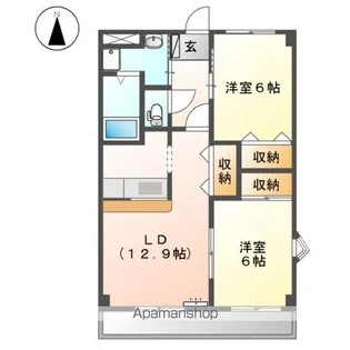 フォレスト高間【201号室】の間取り