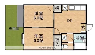エルデム岡崎A【1階】の間取り