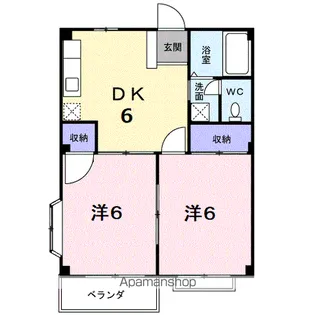 エルディム夢街【2階】の間取り