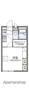レオパレスエスポワール【101号室】の間取り