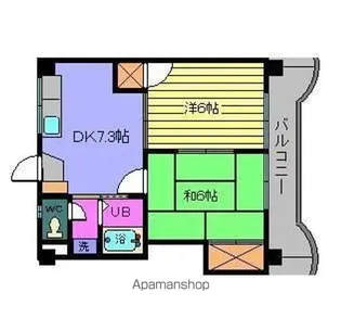 亀田ビル【4階】の間取り