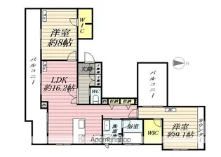 SIGNATURE07(シグネチャーゼロセブン)【3階】の間取り