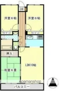 ドルフィン伏石【3階】の間取り