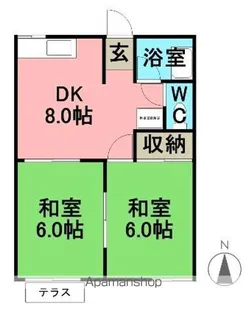 シティコーポセブン【102号室】の間取り