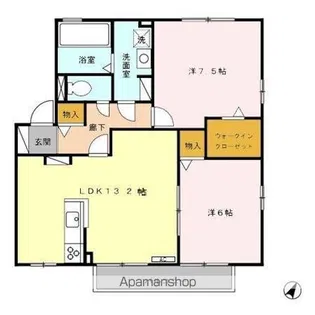 リビングタウン香久山 B【2階】の間取り