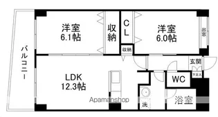 レジェンダ泉中央【302号室】の間取り