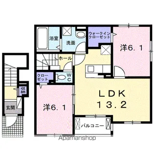 サンリット・スクエアG【2階】の間取り