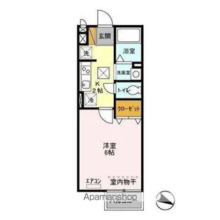 カサベルデ【1階】の間取り
