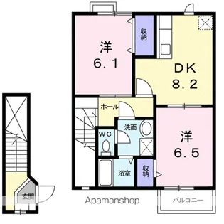 アウローラA【2階】の間取り