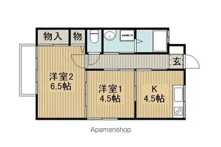コーポウェイラ53【101号室】の間取り
