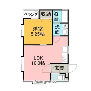 アパルトマン【A号室】の間取り