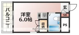 プラスパー東雲【504号室号室】の間取り