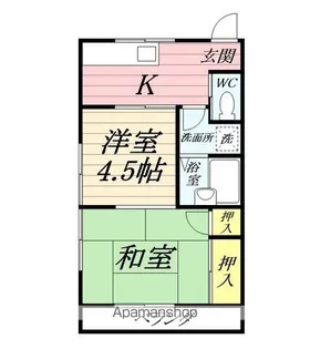 弥生荘【2階】の間取り