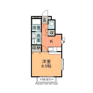 パルハウス【102号室】の間取り