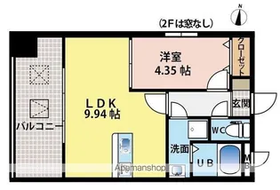 BUENA VISTA OHORI PARK【9階】の間取り