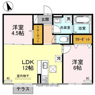 ポートサイドヴィラ Ⅱ【1階】の間取り