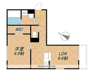 シャーロット石橋駅前【3階】の間取り