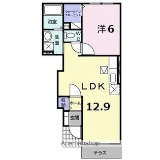 アルドーレ・カーサ ナカヤマ【1階】の間取り
