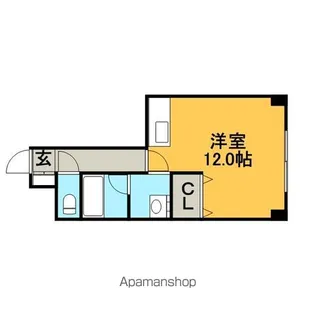 サンエスコーポ18【201号室】の間取り